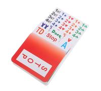Operitacx Bridge Bidding Cards Set for Travel PVC Bid Cards with Easy Reading for Home and Parties Reusable Bridge Game Accessories