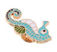 Operitacx Brooch Pin Seahorse Cartoon Marine Animal Accessory for Women Decorative Lapel Pin Suitable for Suits and Party Wear