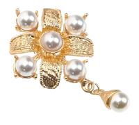 Operitacx Brooch Pin, Wear-resistant and Firmly Attached Vintage for Women Artificial, Metal Lapel Pin, Elegant Clothing Accessory for Birthday Or Valentine's Day