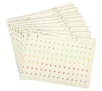 Operitacx Calendar 10 Sheets Daily to-Do Planner Sheet 100 Days Countdown Schedule Wall Calendars Behavior Chart Daily Weekly Months Planner Goals Organizer Time Planning Charts Calender