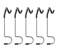 Operitacx Camping Light Hook S Shape Stainless Steel 5 Pcs Black