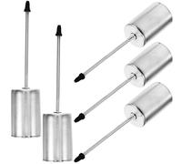 Operitacx Candle Cup Inserts with Pointed Tip 5pcs Christmas Silver Iron for Fixing, Multi-functional Design Decorative Item Delicate and Beautiful Appearance the Dining Table
