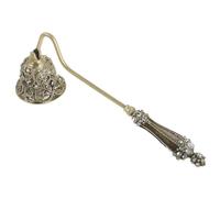 Operitacx Candle Snuffer Extinguisher with Long Handle, Vintage Bronze Wick Flame Snuffer for Putting Out Wick Flame Safely, Candle Accessory Party Supplies