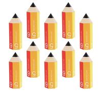 Operitacx Candy Boxes with Lovely Decoration 10pcs Made of Paper Pencil Shaped in Assorted Colours to Place Candies and Chocolates for Halloween and New Year Party Favors