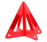 Operitacx Car Emergency Warning Triangle Reflector for Roadside Emergencies and Car Trunks, Red Pvc Folding Safety Sign with Enhanced Visibility and Space-saving Design