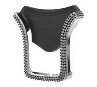 Operitacx Car Phone Holder Telescopic Bracket Black with Rhinestone Decoration U Shape Abs Material Easy to Install Compatible with Most Personal Digital Devices and Navigators