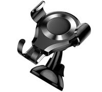 Operitacx Car Phone Holder with Automatic Clamping and Suction Cup Multi-functional Mobile Phone Stand for Car Dashboard Keeps Screen Visible and Stable during Random Color