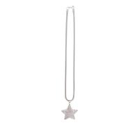 Operitacx Car Rear View Mirror Pendant Hanging Ornament in Silver Synthetic Material Star Shaped Decorative and Sturdy for Car Interior Decor