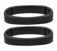 Operitacx Car Speaker Mounting Spacer Car Speaker Ring Black Plastic Waterproof Sound Insulation Delicate Shape Unique Fashionable Look for Outdoor Adventures