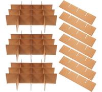 Operitacx Cardboard Box Dividers Multi-Compartment Paper Partitions 24pcs for Moving and Shipping Providing Easy Assembly and Well-Protected Transportation Glassware and Fruit