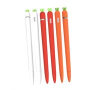 Operitacx Carrot Shaped Silicone Protective Cover for Digital Stylus Grip Sleeve for Drawing Tablet