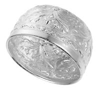 Operitacx Carved Tin Bowl Thai Style Pattern Decorative Small Silver Essential Oil Bowl with Smooth Surface for Beauty Salons and Massage at Home