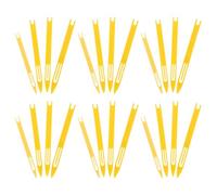 Operitacx Cast Net Repair Kit 24Pcs Fishnet Repair Needle Shuttles Plastic Material for Knitting and Mending Fishing Nets in Yellow for Anglers