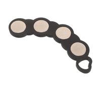 Operitacx Cat Eye Gel Polish Magnet Tool for Magnetic Nail Art, Black Acrylic Caterpillar-shaped Magnet with Excellent Absorption and Lightweight Design for Creative Manicure Designs