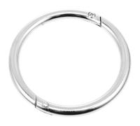 Operitacx Cattle Pulling Tool Livestock Nose Ring Thickened Steel Nose Ring Silver Carbon Steel Safe Traction Stronger and More Stable Traction Farm Use for Farmers