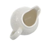 Operitacx Ceramic Milk Pitcher Milk Jug White Large Capacity Heat Proof Handle for Nut Yogurt and Soy Daily Needs