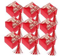 Operitacx Chinese Favour Box Paper Storage Case Large Capacity Portable Holder Wedding Party Package Candy Box
