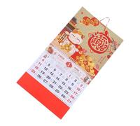 Operitacx Chinese Zodiac Horse Year Wall Planning Calendar Sturdy Paper Lunar Year Decoration Monthly Tear Off Planner with Traditional Holidays and Hanging Mechanism for Home Office