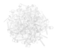 Operitacx Christam Ball Hanger Bauble Caps for 200pcs Christmas Foam Ball Hanger Caps, Transparent Christmas Decorative Ball Joint Kit, Hanging Ropes Fasteners for Tree Decorations
