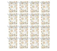 Operitacx Christmas Drawstring Bags with Pocket White 100pcs Organza Comfortable Touch and Prevent Items being Lost, for Wedding and Theme Party Gift Packaging
