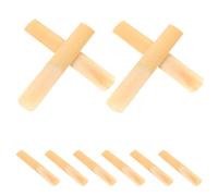 Operitacx Clarinet Reeds Strength 1.0 10pcs Includes Plastic Case with Thinner Tip and Unfiled Cut for Fast Response for Beginner Students and Rehearsal Practice