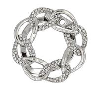 Operitacx Clothes Ring T Shirt Ties Buckle Chic Alloy Scarf Clip with Smooth Surface Elegant Clothing Wrap Holder for Thicker Scarf and Clothes for Weddings and Dating