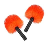 Operitacx Cobweb Duster Head Plastic Spider Web Brush Replacement 2pcs with Threaded Interface Long-term Use and Space Saving Household Dust Cleaner for Ceiling Cleaning and Outdoor Use