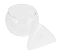 Operitacx Cocktail Glass High Borosilicate Material Round Creative Shaped Design 10.4x10.4x9.5cm Easy to Hold and Clean Suitable for Restaurant Use