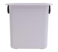 Operitacx Coffee Grounds Container Accessory with Knock Bar, Large Capacity | Plastic Build, Anti Skid Base and Deep Bowl, Smooth Finish for Easy Emptying on Kitchen Counters