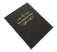 Operitacx Coin Collecting Album with Transparent PU Leather Cover Storage Holder for Commemorative and Collectible Coins Slot Display Organizer for Collectors