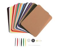 Operitacx Color Iron Patches with Adhesive Backing Rectangular Faux Denim Fabric Repair Appliques for Jeans Pants and Clothing Easy Sew and Iron Use Includes Needle and Thread Kit