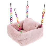 Operitacx Comfortable Hamster Hammock Hanging Cotton Nest Cozy Small Pet Bed for Cage and Other Places
