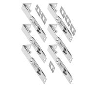 Operitacx Concealed Flush Bolt and Easy Installation with Silent 6pcs Stainless Steel 6 Inch Slide Latch for Composite and Sliding Doors in Hospitals and High Frequency Doors