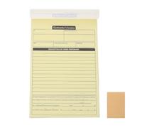 Operitacx Contractor Invoice Receipt Book, 2-Part Duplicate Carbonless Business Forms for Contractors and Tradesmen, 7.3 X 11 Inches Construction Work Order Forms