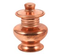 Operitacx Copper Decorative Offering Bottle Small Size with Retro Elegant Style, Unique Desktop Adornment for Buddhist and Office Use, Beautiful Outlook and Simple Design