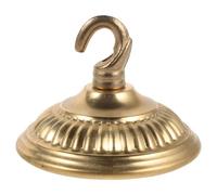 Operitacx Copper Light Fixture Canopy Mounting Plate with Sturdy Hook, Universal Compatibility and Corrosion Resistant for Pendant Fixtures and Chandeliers in Home or DIY Projects