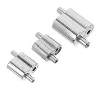 Operitacx Copper Wire Rope Cable Clamp for Heavy-Duty Hanging 3pcs with Dual-Locking Design Easy and Quick Installation Silver Suitable for Exhibition Setups and Commercial Advertising