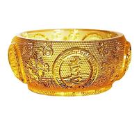 Operitacx Cornucopia Ornament Feng Shui Wealth Bowl Decorative Treasure Basin for Home Office Tabletop Decor Good Fortune 3.94X3.94X1.97In