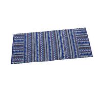 Operitacx Cotton Linen 55 * 130 Machine Protector Cover Blue Triangle Pattern Versatile Decorative Appliance Protection Cover with Storage Bag for Kitchen and Bathroom