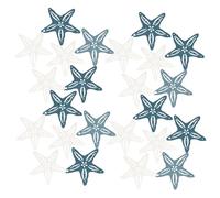 Operitacx Craft Ornaments with Fine Cutting Craftsmanship 24pcs Wooden Sea Star Shaped Lightweight Random Color Home and Desktop Decoration for Beach and Nautical Themed Room