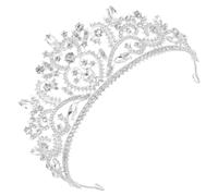 Operitacx Crown Headband Wedding Headband Crystal Headdress Alloy Delicate Lightweight Portable Wearing Bride Bridesmaid Halloween Holiday Accessory