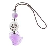 Operitacx Crystal Fox Phone Strap Cute Hanging Charm for Mobile Phones and Easy to Attach Amethyst Pendant Unique Decorative Accessory for Gifts