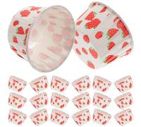 Operitacx Cupcake Cases for Baking, 150 Pcs Muffin Case for Baking, Muffin &, 100Pcs Strawberry Paper Disposable Cake Cups, Greaseproof Ice Cream Tubs for Desserts, Yoghurt