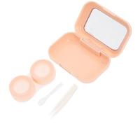 Operitacx Cute Contacts Case Portable Travel Lens Box Contact Removal Tool for Makeup Lens Holder and Daily Use