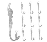 Operitacx Cute Mermaid Key Chains Purse Hanging Charm Metal Mermaid Charm Crafts Diy Hair Stick Tool