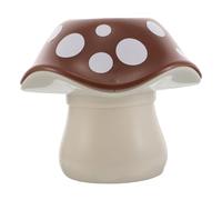 Operitacx Cute Mushroom Organizer Pen Holder for Desk Resin Cartoon Pencil Cup with Easy-access Design Decorative Stationery Storage for Office College Dorm and Adults