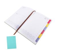 Operitacx Daily Academic Planner Notebook Green Student Agenda Notepad with Paper for Notes Scheduling and Diary Writing Portable Plan Organizer for School Travel and Work
