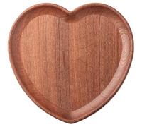 Operitacx Decorative Bread Tray Heart Shape Wooden Serving Tray Lightweight Multi-Purpose for Restaurant