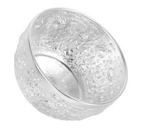 Operitacx Decorative Metal Silver Bowl Suitable for Cold Or Hot Meals with Food-Grade Safe Material and Easy to Clean Round Design for Household Dining and Kitchen Use