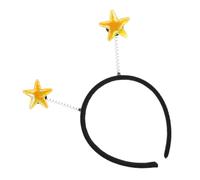 Operitacx Decorative Star Headband Hair Accessory Elegant Shiny Cloth Metal Versatile Decorative Headband for Women Birthday Theme Party Five-pointed Stars Design
